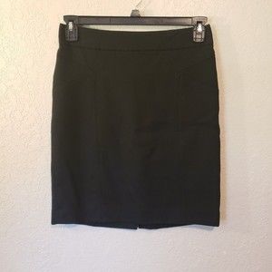 Banana Republic Women's Black Wool Blend Above Knee Skirt Size 4